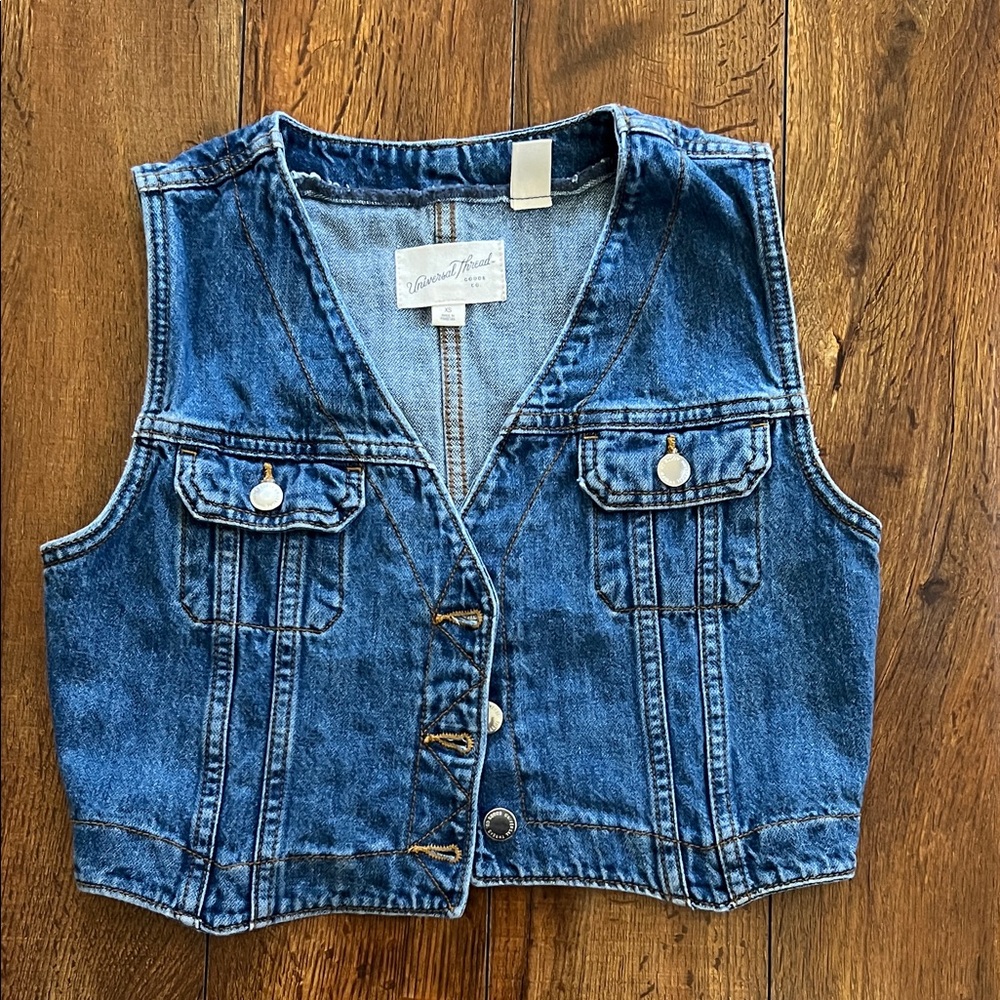 Universal Thread Blue Denim Vest
